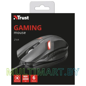 Игровая мышь Trust Ziva (серый) картинка 2